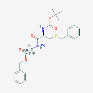 N-Boc-S-Bzl-L-Cys-Gly-OBzl-13C2,15NͼƬ