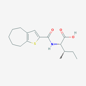 (2S,3S)-2-{4H,5H,6H,7H,8H-Cyclohepta[b]thiophen-2-ylformamido}-3-methylpentanoic AcidͼƬ