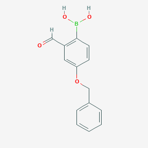 (4-Benzyloxy-2-formyl)phenylboronic acid图片