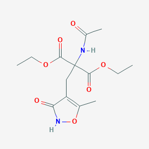 Ethyl 2-Acetamido-2-ethoxycarbonyl-3-[3-hydroxy-5-methylisoxazol-4-yl]propanoateͼƬ