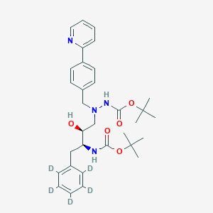 Des-N-(methoxycarbonyl)-L-tert-leucine Bis-Boc Atazanavir-d5ͼƬ