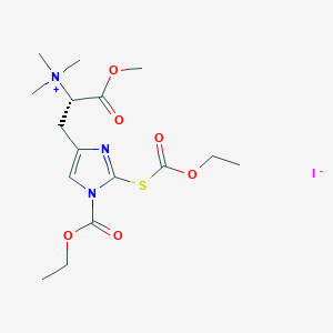 N(Im)-Ethoxycarbonyl-S-ethoxycarbonyl L-Ergothioneine Methyl Ester IodideͼƬ