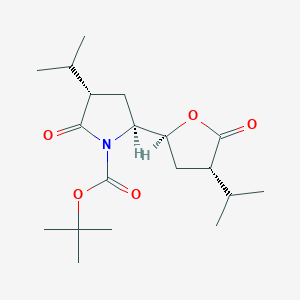 (3S,5S)-tert-Butyl 3-isopropyl-5-((2S,4S)-4-isopropyl-5-oxotetrahydrofuran-2-yl)-2-oxopyrrolidine-1-carboxylateͼƬ
