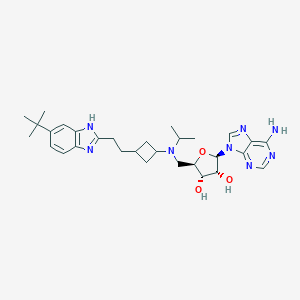 9-[5-Deoxy-5-[[cis-3-[2-[6-(1,1-dimethylethyl)-1H-benzimidazol-2-yl]ethyl]cyclobutyl](1-methylethyl)amino]--D-ribofuranosyl]-9H-purin-6-amineͼƬ