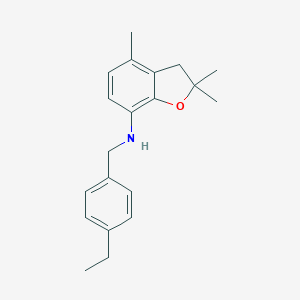 N-(4-ethylbenzyl)-2,2,4-trimethyl-2,3-dihydro-1-benzofuran-7-amineͼƬ