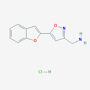 {[5-(1-Benzofuran-2-yl)isoxazol-3-yl]methyl}amine hydrochlorideͼƬ