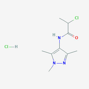 2-chloro-N-(trimethyl-1H-pyrazol-4-yl)propanamide hydrochlorideͼƬ