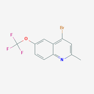 4-Bromo-2-methyl-6-trifluoromethoxyquinolineͼƬ