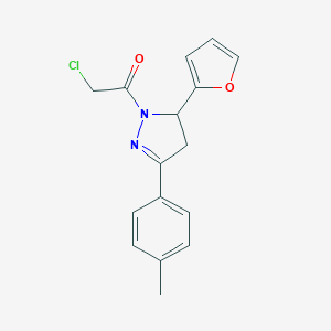 2-Chloro-1-[5-(Furan-2-Yl)-3-(4-Methylphenyl)-4,5-Dihydro-1h-Pyrazol-1-Yl]Ethan-1-OneͼƬ