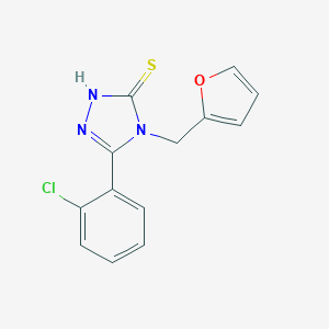 5-(2-Chlorophenyl)-4-(furan-2-ylmethyl)-4H-1,2,4-triazole-3-thiolͼƬ