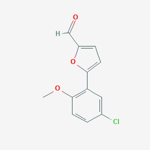 5-(5-Chloro-2-methoxyphenyl)furan-2-carbaldehydeͼƬ