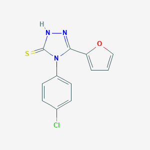 4-(4-Chlorophenyl)-5-(furan-2-yl)-4H-1,2,4-triazole-3-thiolͼƬ