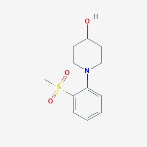 1-[2-(Methylsulfonyl)phenyl]piperidin-4-olͼƬ