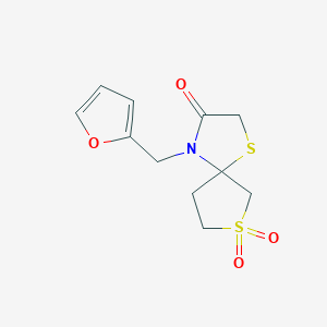 4-(Furan-2-ylmethyl)-1,7lambda6-dithia-4-azaspiro[4,4]nonane-3,7,7-trioneͼƬ