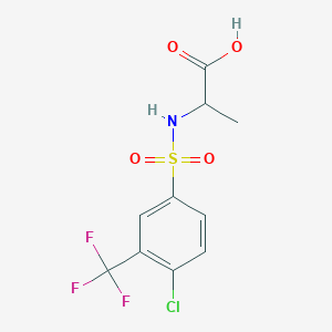 ((4-chloro-3-(trifluoromethyl)phenyl)sulfonyl)alanineͼƬ