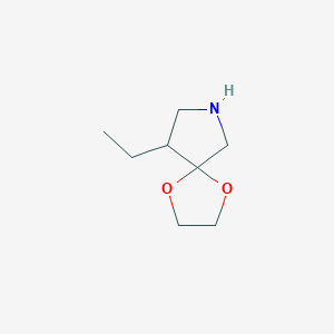 9-ethyl-1,4-dioxa-7-azaspiro[4,4]nonaneͼƬ