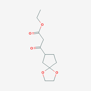 Ethyl beta-Oxo-1,4-dioxaspiro[4,4]nonane-7-propanoateͼƬ