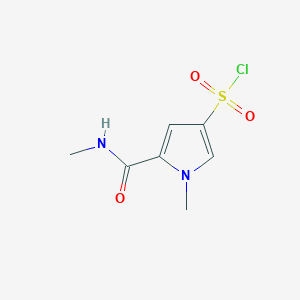 1-Methyl-5-(methylcarbamoyl)-1H-pyrrole-3-sulfonyl ChlorideͼƬ