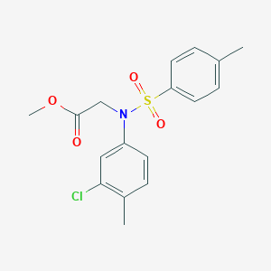 Methyl N-(3-chloro-4-methylphenyl)-N-[(4-methylphenyl)sulfonyl]glycinateͼƬ