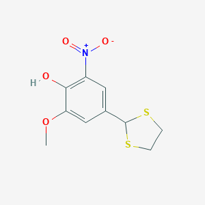 4-(1,3-dithiolan-2-yl)-2-methoxy-6-nitrobenzenolͼƬ