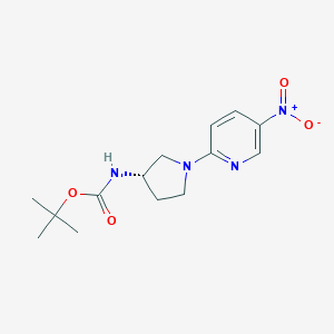 (S)-tert-Butyl 1-(5-nitropyridin-2-yl)pyrrolidin-3-ylcarbamateͼƬ