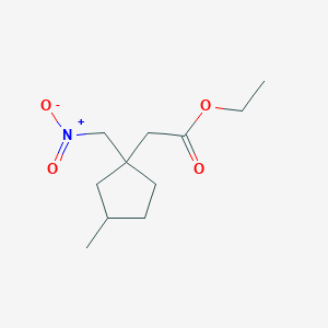 ethyl 2-[3-methyl-1-(nitromethyl)cyclopentyl]acetateͼƬ