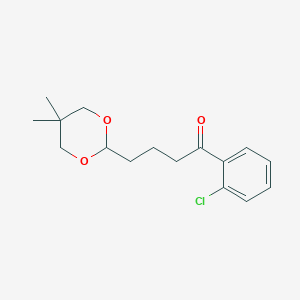 2'-chloro-4-(5,5-dimethyl-1,3-dioxan-2-yl)butyrophenoneͼƬ