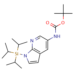 tert-butylN-{1-[tris(propan-2-yl)silyl]-1H-pyrrolo[2,3-b]pyridin-5-yl}carbamateͼƬ