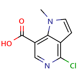 4-chloro-1-methyl-1H-pyrrolo[3,2-c]pyridine-7-carboxylicacid图片