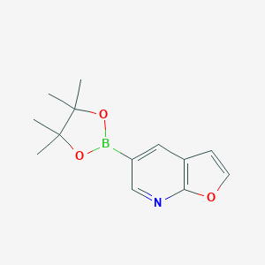 5-(tetramethyl-1,3,2-dioxaborolan-2-yl)furo[2,3-b]pyridineͼƬ