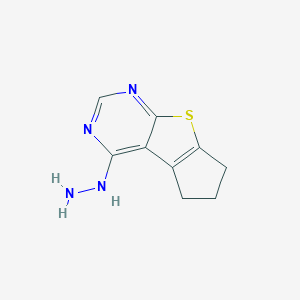 4-hydrazino-6,7-dihydro-5H-cyclopenta[4,5]thieno[2,3-d]pyrimidineͼƬ