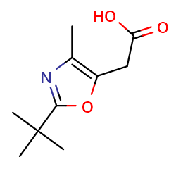 2-(2-tert-butyl-4-methyl-1,3-oxazol-5-yl)aceticacidͼƬ