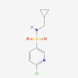 6-Chloro-N-(cyclopropylmethyl)pyridine-3-sulfonamideͼƬ