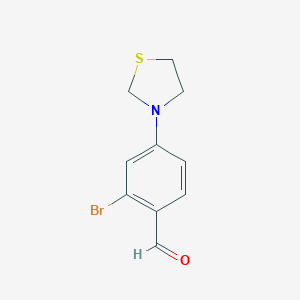 2-Bromo-4-(thiazolidin-3-yl)benzaldehydeͼƬ