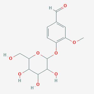 3-methoxy-4-{[3,4,5-trihydroxy-6-(hydroxymethyl)oxan-2-yl]oxy}benzaldehydeͼƬ