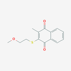 2-[(2-Methoxyethyl)thio]-3-methyl-1,4-napthalenedioneͼƬ