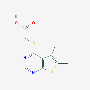 (5,6-Dimethyl-thieno[2,3-d ]pyrimidin-4-ylsulfanyl)-acetic acidͼƬ