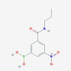 3-(正丙基氨甲酰基)-5-硝基苯硼酸图片