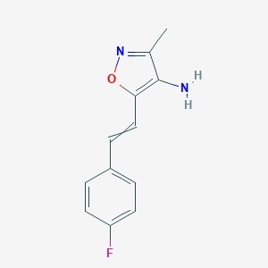 5-[2-(4-Fluorophenyl)ethenyl]-3-methyl-1,2-oxazol-4-amineͼƬ