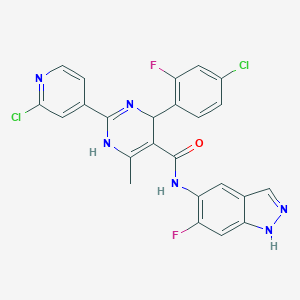 4-(4-Chloro-2-fluorophenyl)-2-(2-chloropyridin-4-yl)-N-(6-fluoro-1H-indazol-5-yl)-6-methyl-1,4-dihydropyrimidine-5-carboxamideͼƬ