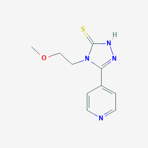 4-(2-Methoxyethyl)-5-pyridin-4-yl-4H-1,2,4-triazole-3-thiol图片