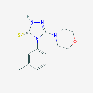 4-(3-Methylphenyl)-5-(morpholin-4-yl)-4H-1,2,4-triazole-3-thiolͼƬ