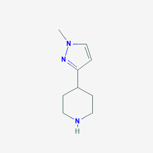 4-(1-methyl-1H-pyrazol-3-yl)piperidineͼƬ