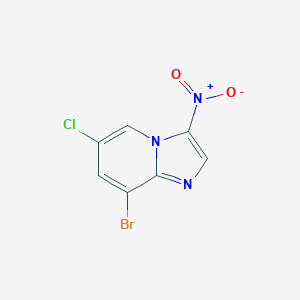 8-Bromo-6-chloro-3-nitroimidazo[1,2-a]pyridine 96%ͼƬ