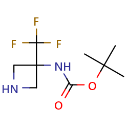 tert-butylN-[3-(trifluoromethyl)azetidin-3-yl]carbamateͼƬ