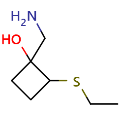 1-(aminomethyl)-2-(ethylsulfanyl)cyclobutan-1-olͼƬ