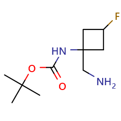 tert-butylN-[1-(aminomethyl)-3-fluorocyclobutyl]carbamateͼƬ