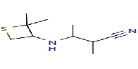 3-[(2,2-dimethylthietan-3-yl)amino]-2-methylbutanenitrileͼƬ