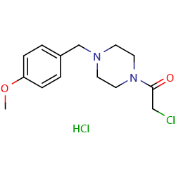 2-chloro-1-[4-[(4-methoxyphenyl)methyl]piperazin-1-yl]ethanonehydrochlorideͼƬ