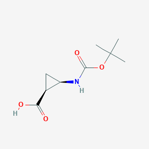 (1S,2R)-2-(tert-Butoxycarbonylamino)cyclopropanecarboxylic acidͼƬ